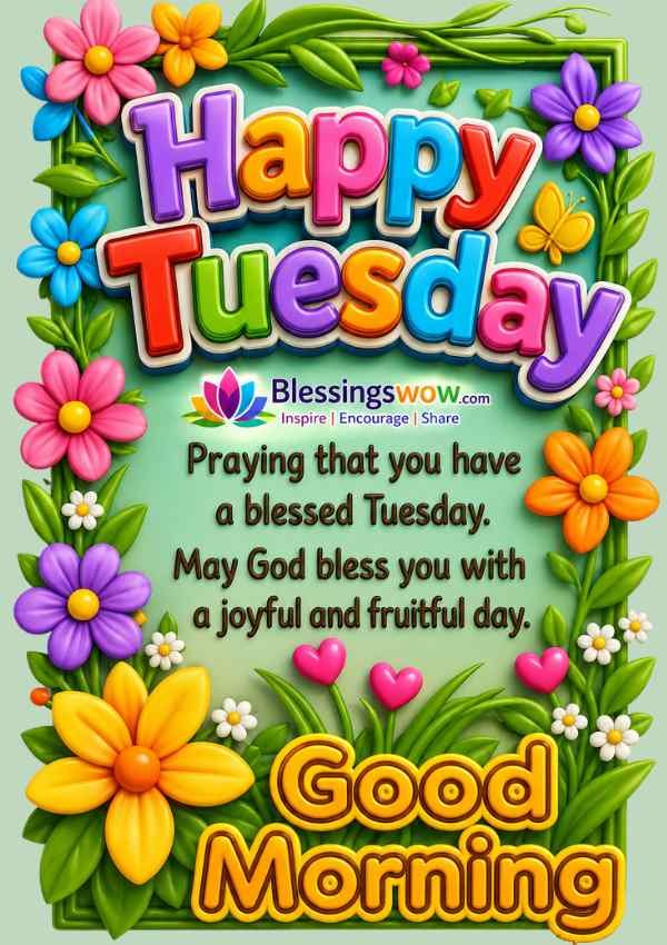 150 Happy Tuesday Blessings Images, Quotes, and Prayers