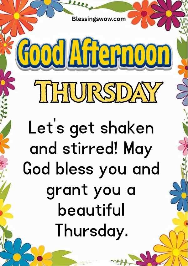 Blessed Thursday Afternoon Image