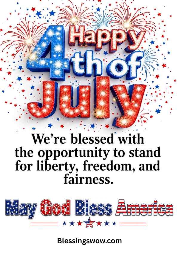 Happy 4th Of July Blessings Images and Quotes