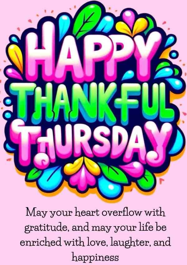 Happy thankful Thursday with flowers