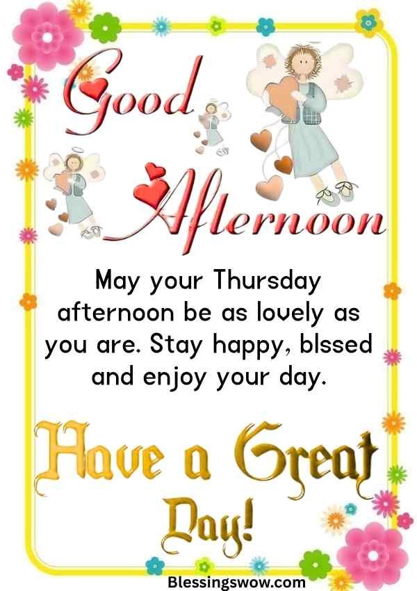 78+ Thursday Afternoon Blessings, Quotes and Images